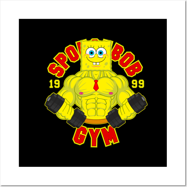 Spongebob Gym Wall Art by Woah_Jonny